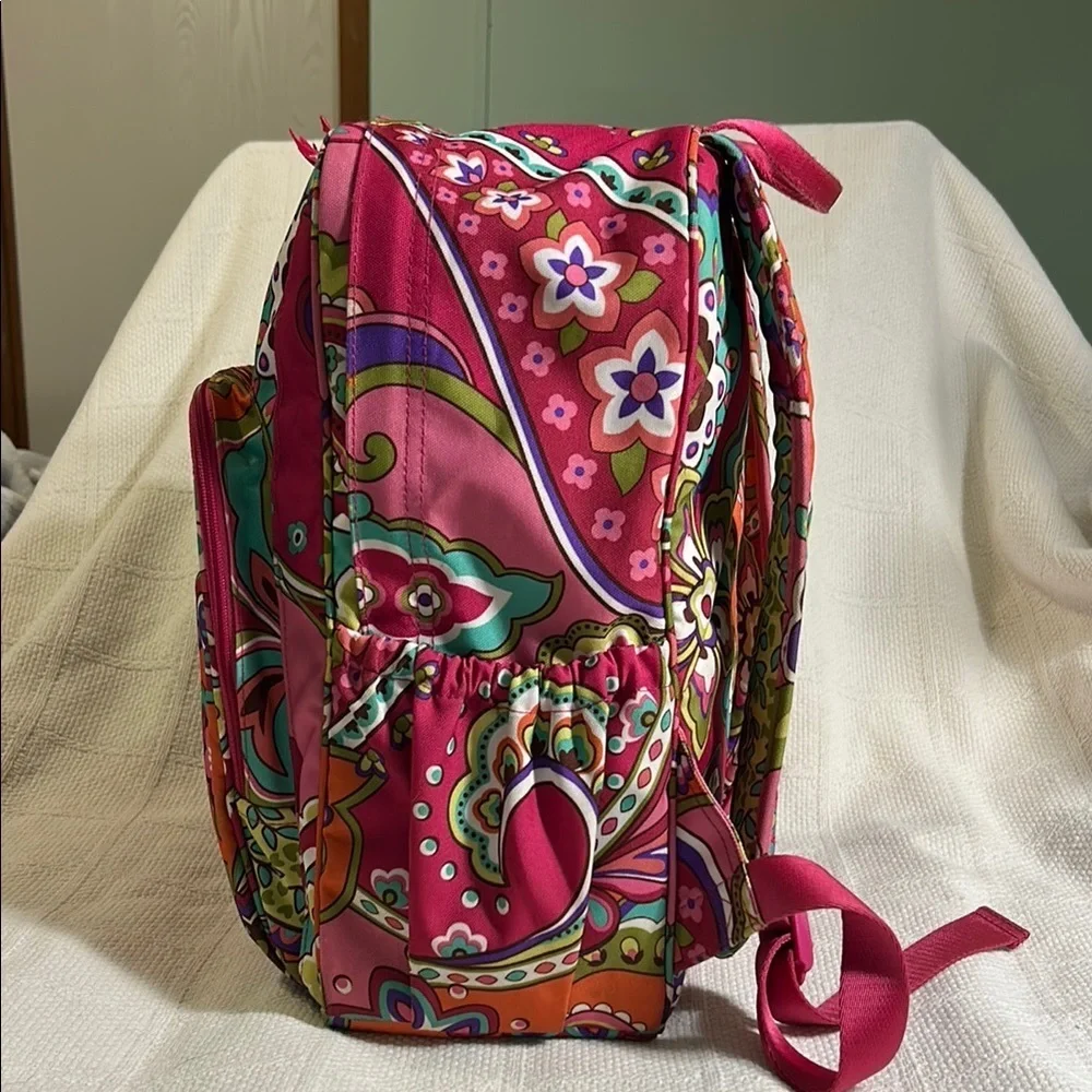 VERA BRADLEY Colorful Paisley / Floral Backpack